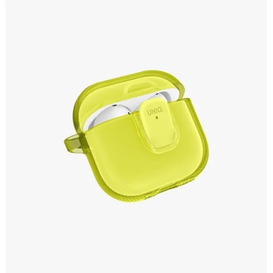 Uniq Glase Pro Airpods 4Th Gen Lock Case - Light Lime